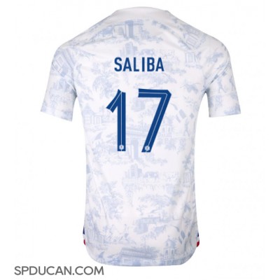 Muški Nogometni Dres Francuska William Saliba #17 Gostujuci SP 2022 Kratak Rukav